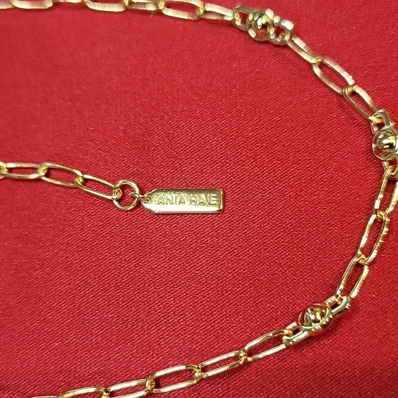 Ania Haie Gold Orb Link Chunky Chain Necklace New - Picture 4 of 4